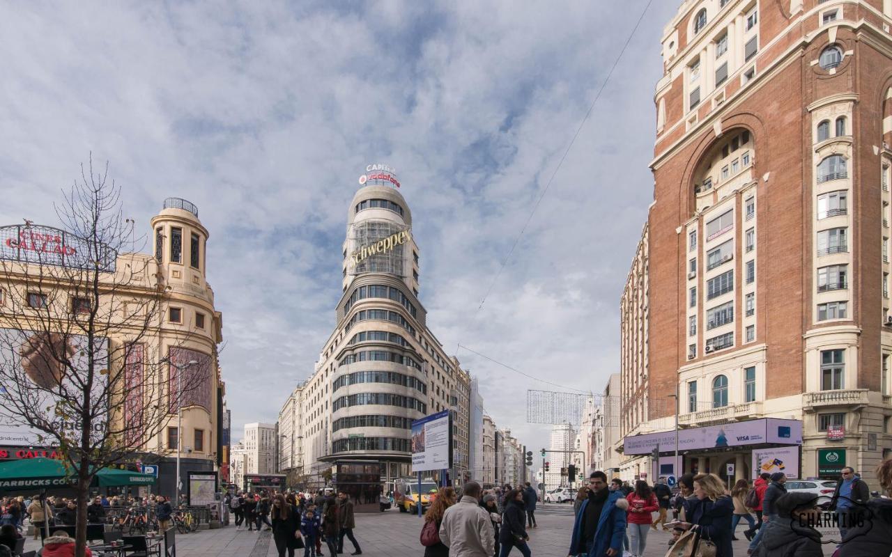 Апартаменты Charming Gran Via Center Мадрид Экстерьер фото